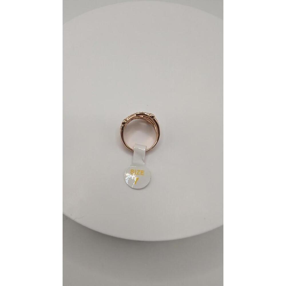 Elegant Rose Gold plated Ring Size 7 - Picture 4 of 8